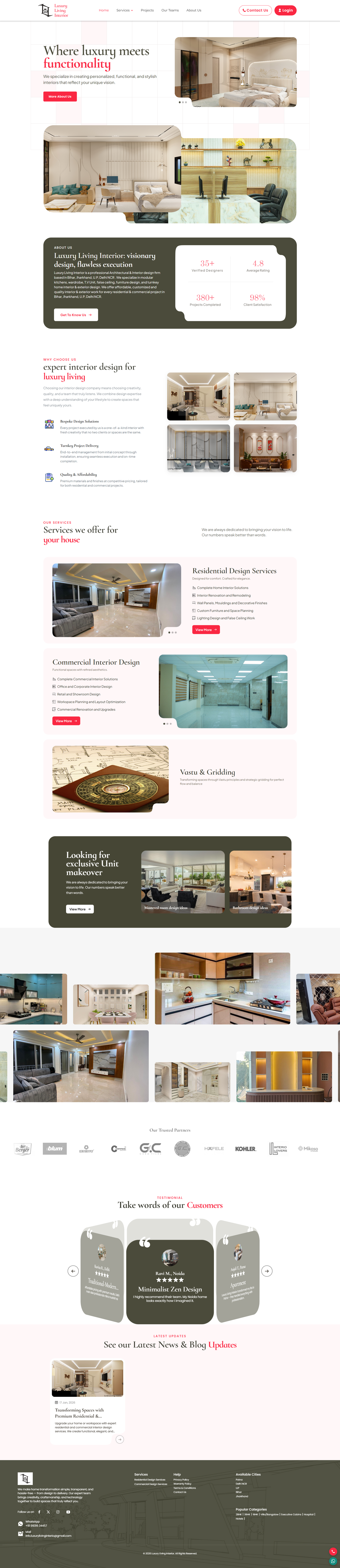 Interior Design Studio website