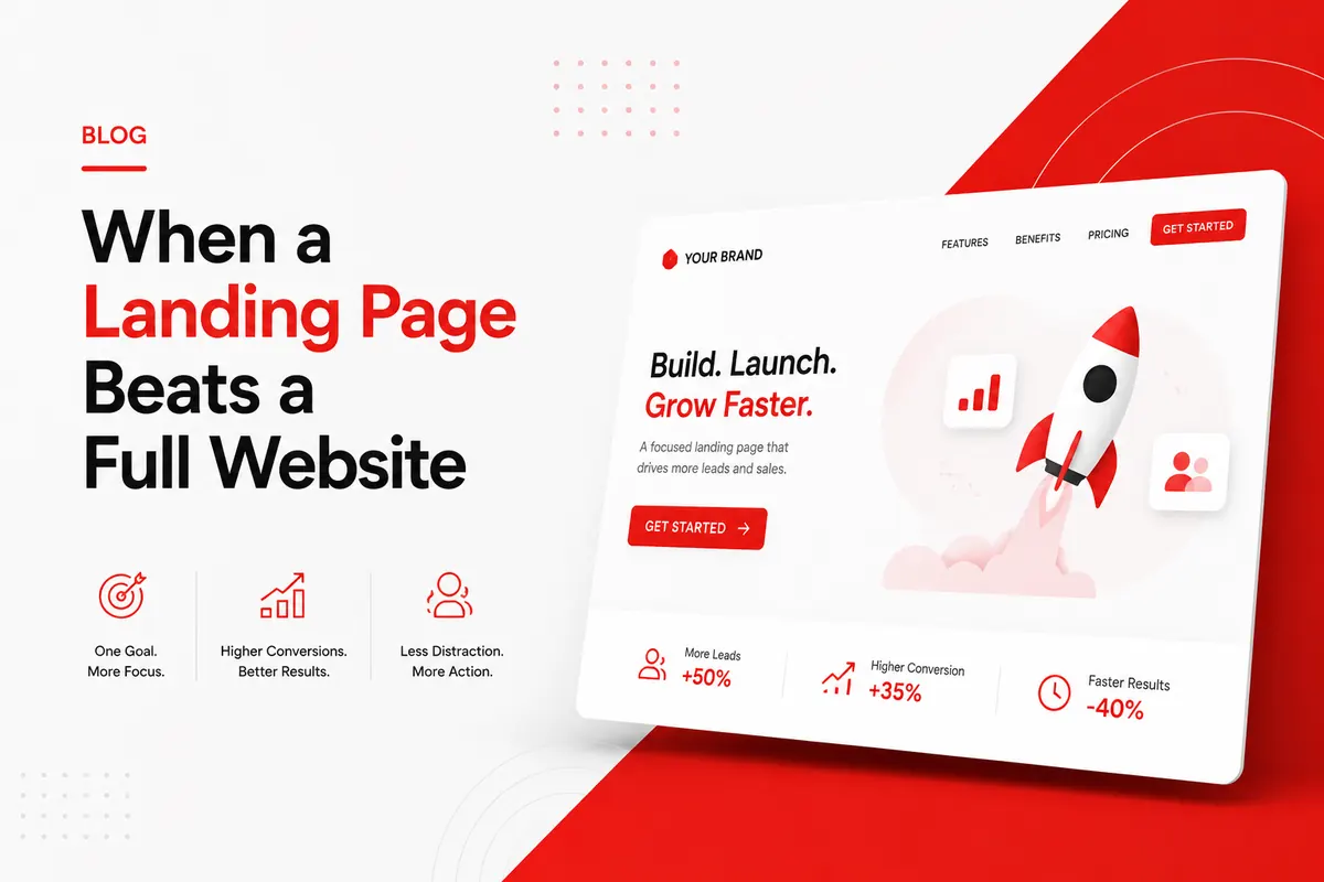 When a Landing Page Beats a Full Website
